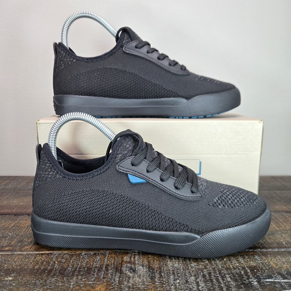 Vessi Weekend 1.5 Sneaker Womens Size 7 Waterproof Shoes Asphalt Black Black
